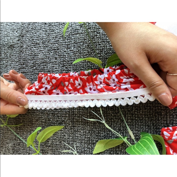 ❤️6. flroal off Shoulder swimsuits - Picture 5 of 7